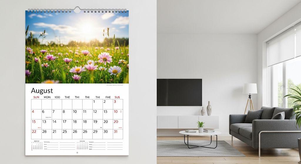 ukuran kalender dinding