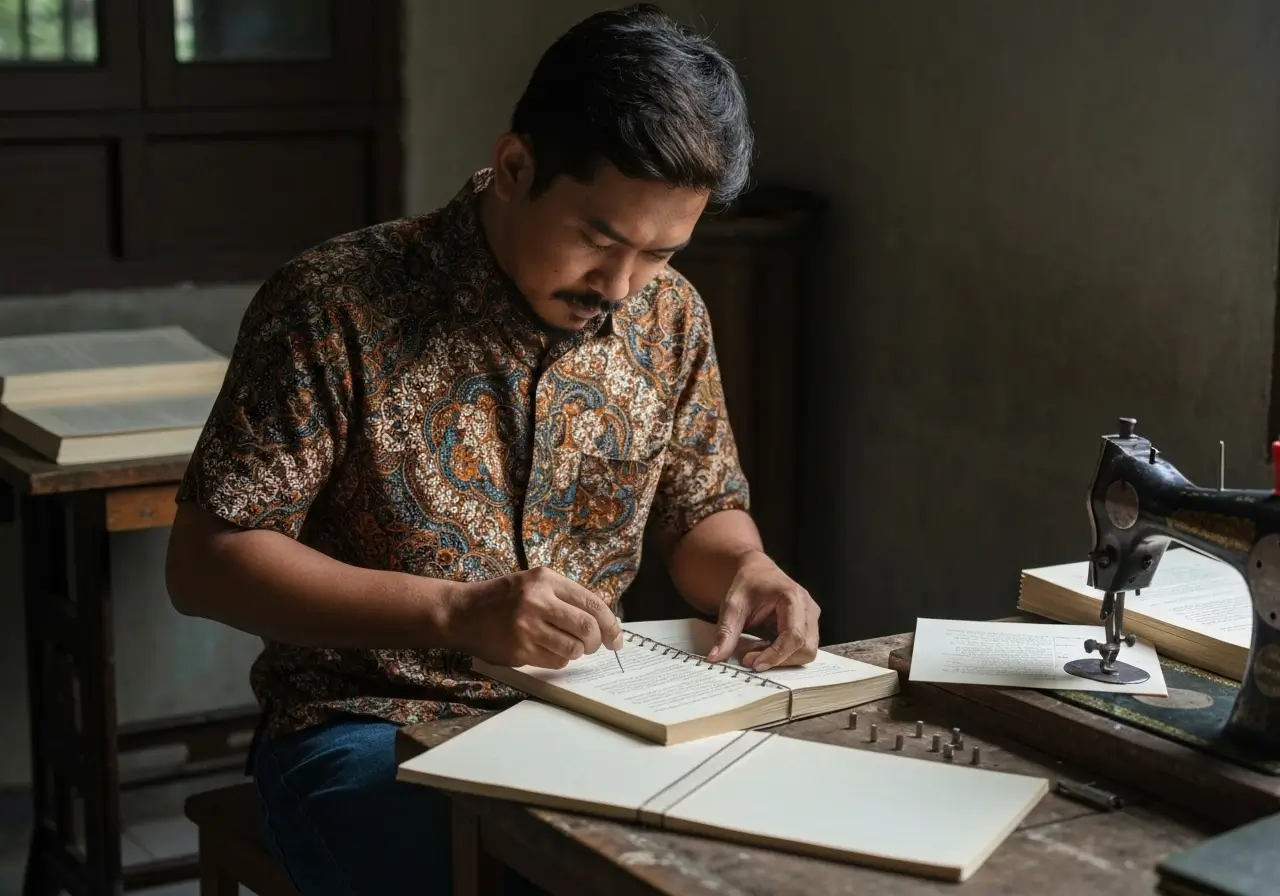 cara menjilid buku dengan paku